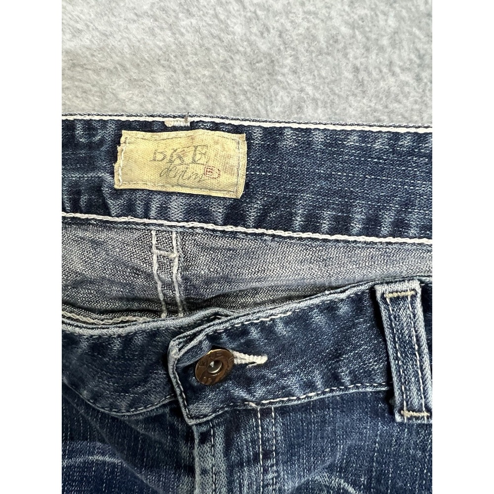 BKE Denim Womens Capri Jeans Size 30 Medium Wash Embroidered BKL1335 Stretch - Picture 2 of 6